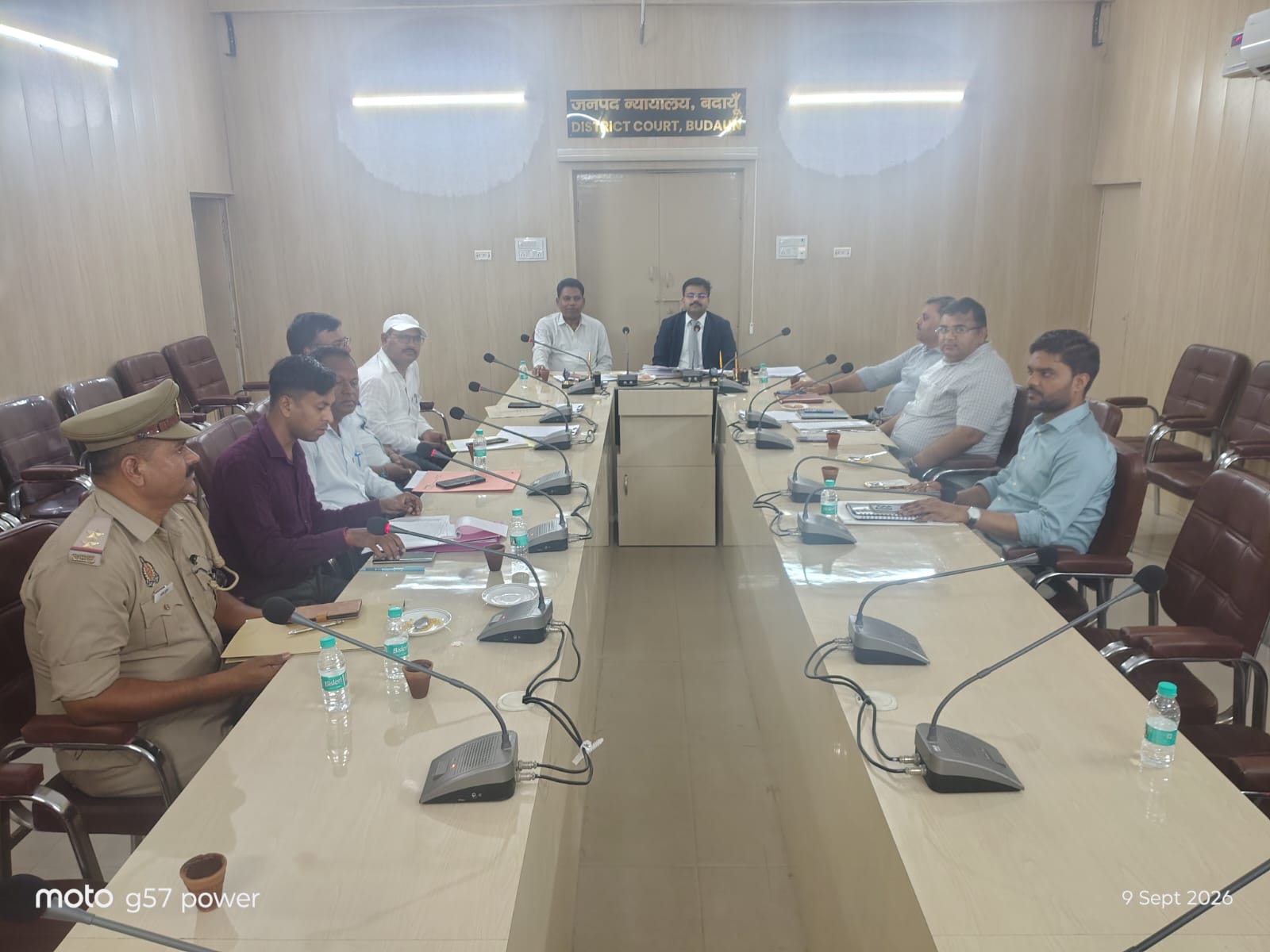 राष्ट्रीय लोक अदालत की तैयारियों को लेकर अधिकारियों की बैठक आयोजित